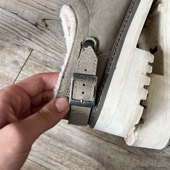 LL Bean Clogs Camden Hill Lined Women's 9 Gray Brown - Picture 4 of 13